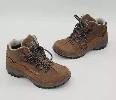 Scarpa Cyrus Mid GTX Hiking Boots Brown Suede Women's Size 7 US 38 EUR  • £139.94