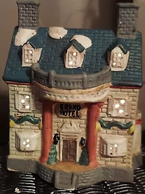 Light Up Christmas Village House Grand Hotel W/Box And Cord • $8.73