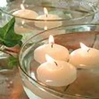 72 Ivory 4cm Floating Table Candle Wedding Decoration Party Birthday Bowl Vase • $74.95