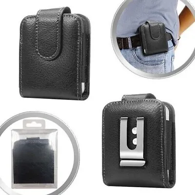 $9.50 • Buy For Samsung Galaxy Z Flip 5/4/3 5G Carrying Pouch Leather Holster Belt Clip Case