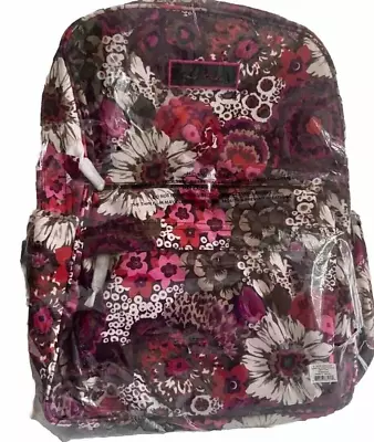 NWT Vera Bradley Grande Lighten Up Backpack In Rosewood Floral Style # 14837-344 • $42