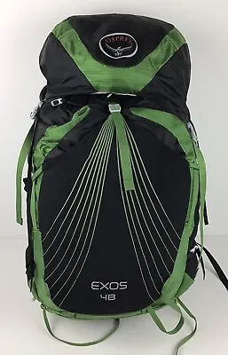 $145 • Buy Osprey Exos 48 Backpack Black And Green