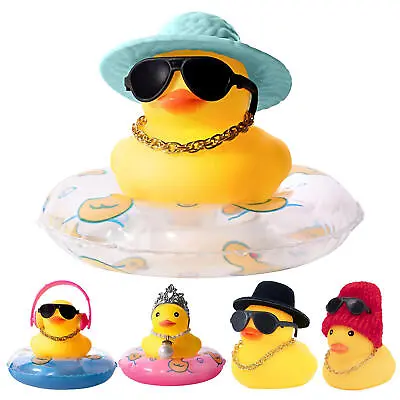 Car Ducks For Dashboard Rubber Duck Car Ornaments Car Dashboard Decoration • £6.29