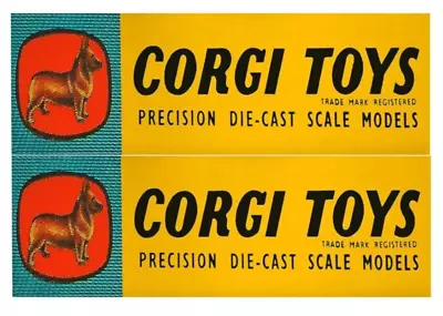 £4.99 • Buy Metal Signs CORGI TOYS LOGO 2  2 X 200MM X 100MM SIGNS Vintage Retro Garage Shed