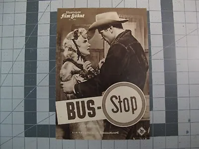 Vtg Movie - Marilyn Monroe Bus Stop German Foldout Flyer • $60