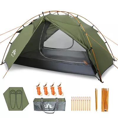 2 Person Man Family Tent Waterproof Outdoor Camping Hiking Fishing Beach Shelter • £89.98