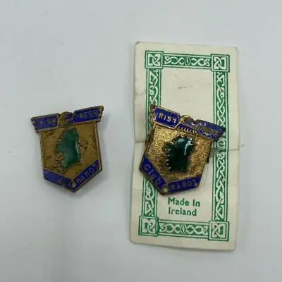 £10 • Buy Vintage Irish Press Club Na Nóg Membership Badges Enamel Pins 1940s - 1960s