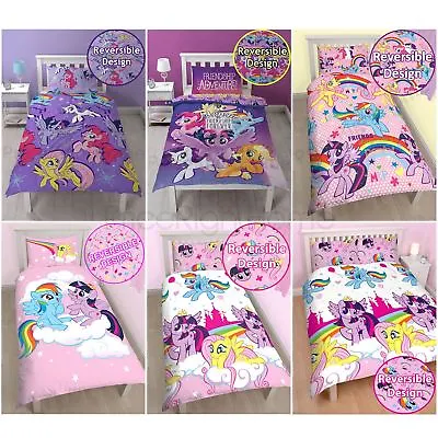 My Little Pony Single Junior Duvet Cover Sets Girls Bedroom Bedding • £14.45