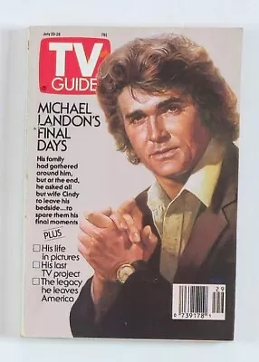 TV Guide Magazine July 20 1991 Michael Landon's Final Days NY Metro Ed. • $9.95