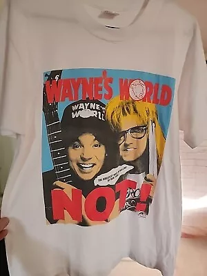 Vintage 90s Wayne's World 1992 Movie Promo SNL Stanley Desantis T Shirt Large • $180.97