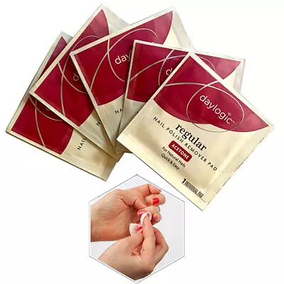 25 Pc Nail Polish Remover Pads Fingernails Acetone Wipes Individually Wrapped • $8.30