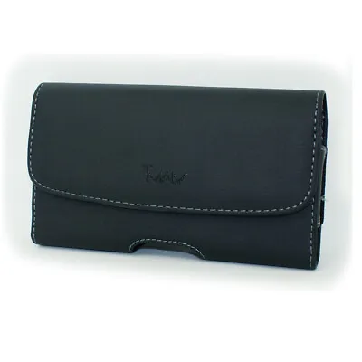 $6.30 • Buy Horizontal Leather Case Belt Loops & Clip Pouch Holster 4.21 X 1.96 X 0.59 Inch
