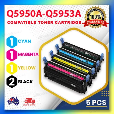 5x Generic Toner Q5950A-Q5953A (643A) For HP LaserJet 4700 4700dn 4700dtn 4700n • $354.98