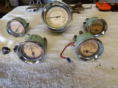 Vintage 5-Gauge Set Tach Amp Oil Temp Fuel • $128