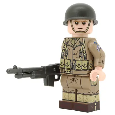 United Bricks WW2 U.S. Army Ranger (BAR) Military Soldier Building Minifigure • $35.96