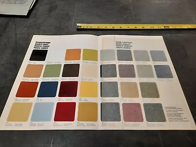 1974 75 Mercedes Benz COLORS Chart 230 280C 450 SEL SL SLC 450SL 450SLC Brochure • $19.12