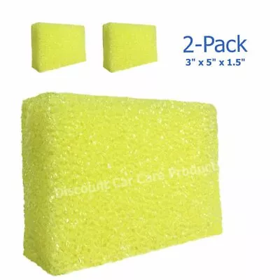 Bug Block Scrubber Sponge 3 X5 X1.5  | Bugs Tar Bird DroppingsTree Sap 2 Pack • $8.95