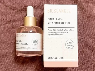 Biossance Squalane Vitamin C Rose Oil - 1.01 Oz. FULL SIZE NEW IN BOX • $21.50