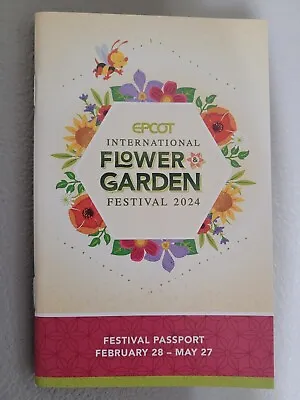 Disney Epcot International Flower & Garden Festival 2024 Passport SHIPS SAME DAY • $3.49