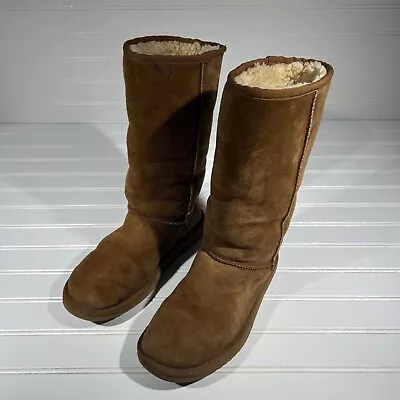 UGG Australia Classic Tall Boots 5815 Chestnut Women's Size 6 Suede Shoes • $20