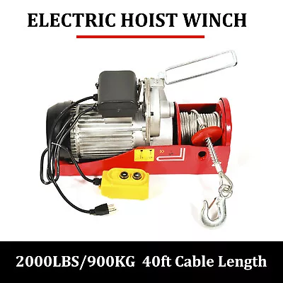 2000LBS Electric Hoist Crane Overhead Garage Winch Remote Control Auto Lift • $174.59