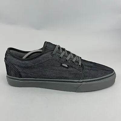 Vans Ultra Cush Pro Black Denim Low Chukka Skate Trainers Men's Shoes US11 UK10 • £31.46