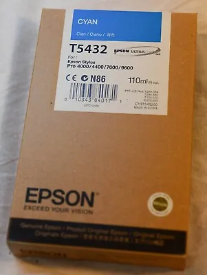 Epson 110 Ml Ink For Epson Stylus Pro 4000 7600 & 9600 • $49