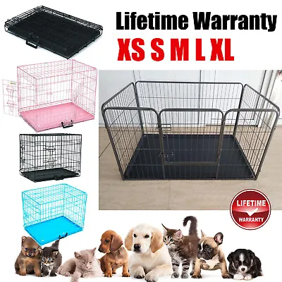 £32.86 • Buy Heavy Duty Puppy Play Pen Dog Crate Whelping Box Rabbit Enclosure Dog Run Cage