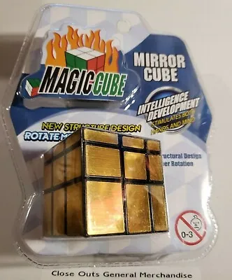  MAGIC GOLD MIRROR CUBE 2.5X 2.5 Inch NEW SEALED • $9.50