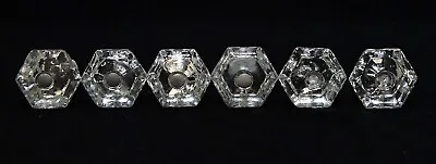 6 Matching Vintage Glass Handle Knob Pulls 1 1/2 • $39.99