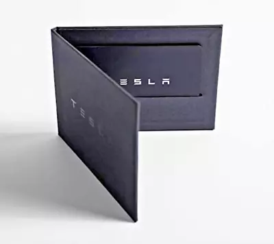 TESLA OEM Bifold Key Card Wallet For Easy Transport Of Key Card  (1x) Fast Ship • $9.98