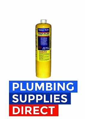 * Yellow MAPP / MAP Pro Gas Cylinder 400gms Disposable Bottle - Soldering  • £19.99