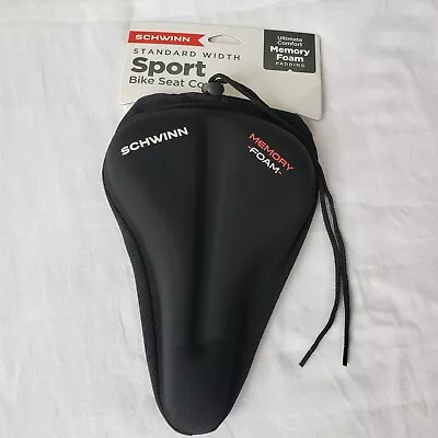 Schwinn Bicycle Seat Cover Memory Foam Standard Size Black    • $13.49