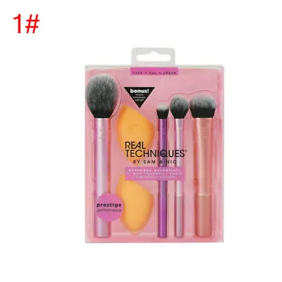 New Real Techniques Makeup Brushes Set Foundation Smooth Blender Sponges Puff • $14.04