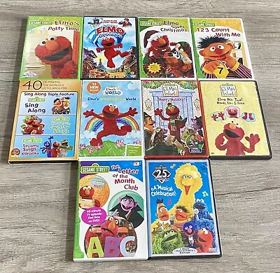 Elmo Sesame Street DVD Lot Of 10 • $35