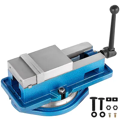 VEVOR 4  100mm Bench Clamp Vice Precision Milling Lockdown Vise W/ Swivel Base • £52.79