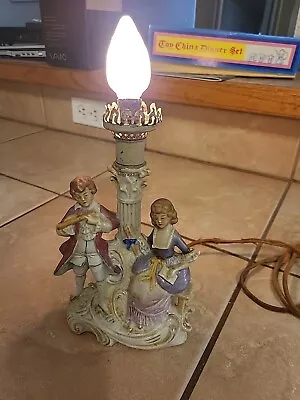 Vintage Victorian Style Porcelain Lamp • $7.99
