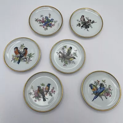 Vintage Alboth & Kaiser Alba Bunst Vogel Bird Plates Set Of 6- 3 3/4 Diameter • $50