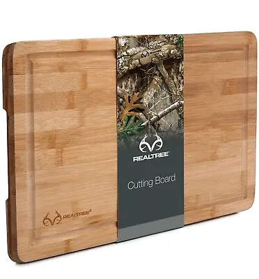 Realtree Large Bamboo Wood Cutting Board & Serving Tray • $24.99