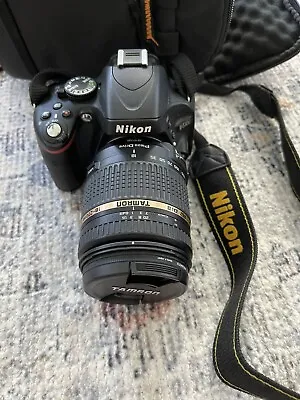 Nikon D5100 Camera Body With Tamron 18-270mm Lens And Bag • $289