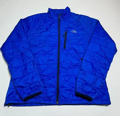 LL Bean PrimaLoft Packaway Jacket Quilted 288303 Royal Blue Mens Size XL • $59.99