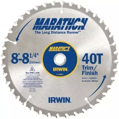  Tools Marathon Carbide Table / Miter Circular Blade 8 1/4-Inch 40T Unive • $28.09