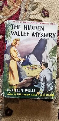 VICKI BARR #3:  THE HIDDEN VALLEY MYSTERY By Helen Wells In Dust Jacket • $16