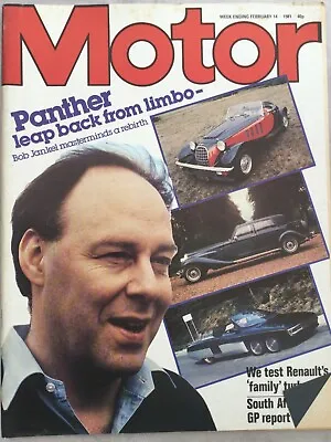 Motor Magazine - 14 February 1981 - Renault 18 Turbo Talbot Tagora Panther • £7.49