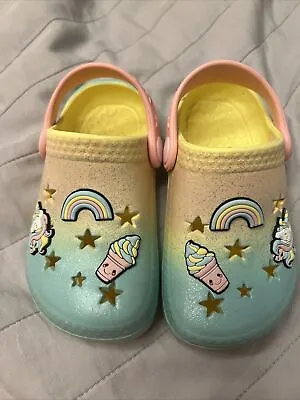 Primark Baby Girl Toddler Clogs Sandals Summer Uk 7 • £7