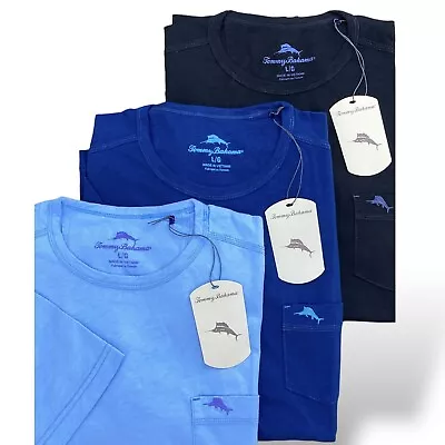 $36.50 • Buy Tommy Bahama Men's Cool Cotton Crew V Neck Pocket T Shirt Big Guy M L XL 2XL 3XL