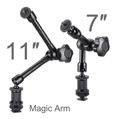 7  /11  Inches Adjust Magic Articulated Arm Bracket Plate For Monitor LED LCD • £10.78