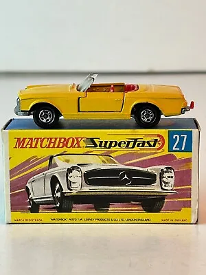 Matchbox Superfast No. 27 Mercedes Benz 230 SL Red Interior With Original Box • $129.95