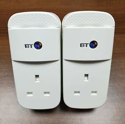 2 X BT Mini Connector 1GB 1000Mbps Powerline Adapters Homeplugs ANY Internet • £16.75
