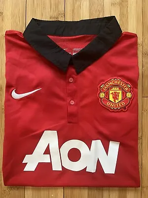 Mens Nike Manchester United 2013-‘14 Home Soccer Jersey / Small / Red • $30